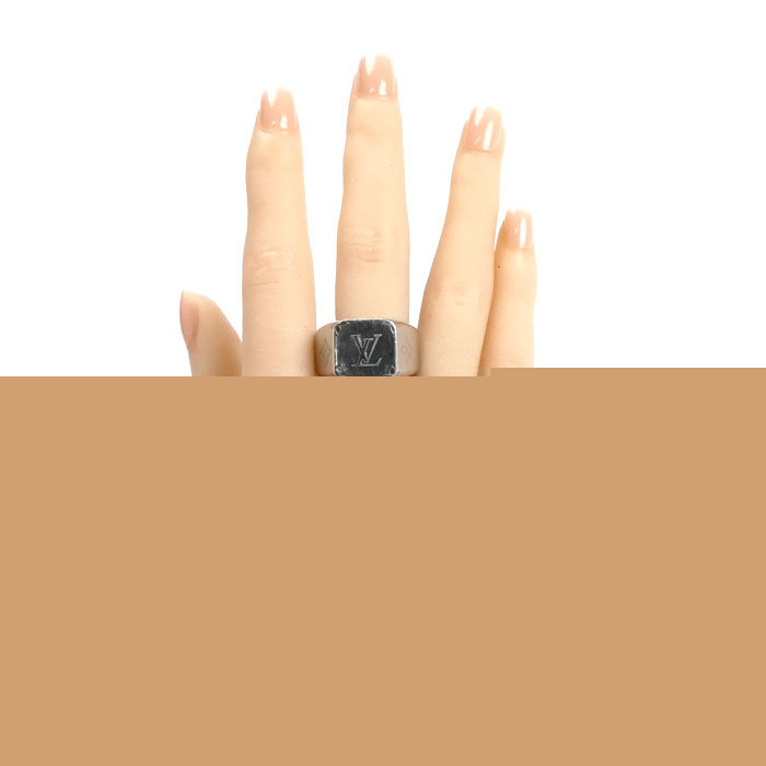 LOUIS VUITTON ルイ・ヴィトン メタル シグネットリング リング・指輪 M00625 DI0273 21号 メンズ【中古】