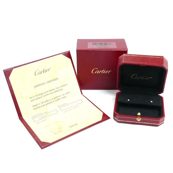 CARTIER カルティエ K18PG ピンクゴールド ダムール XS ダイヤ ピアス B8301214 ダイヤモンド 1.1g レディース【中古】【美品】