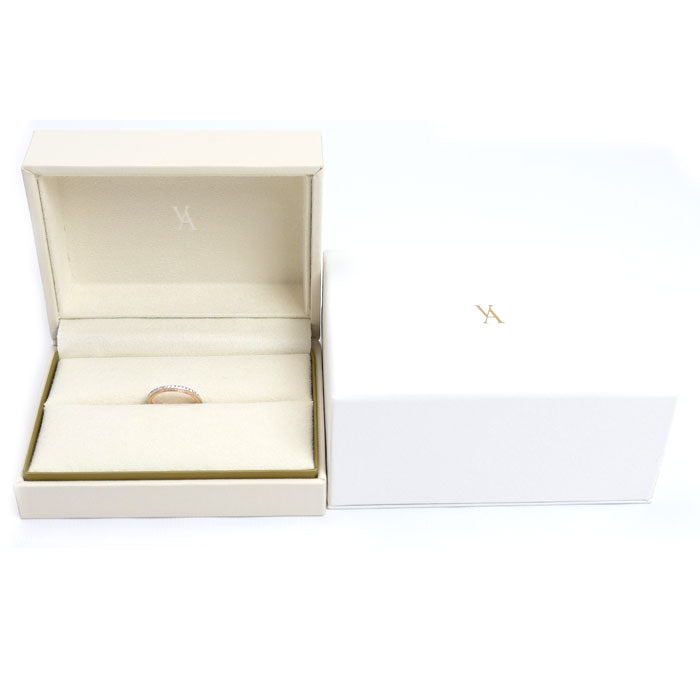 Vendome Aoyama ヴァンドーム青山 K18PG/Pt950 ミル グラニュール ハーフエタニティ リング・指輪 AM_R0030 ダイヤモンド 10.5号 2.5g レディース【中古】【美品】