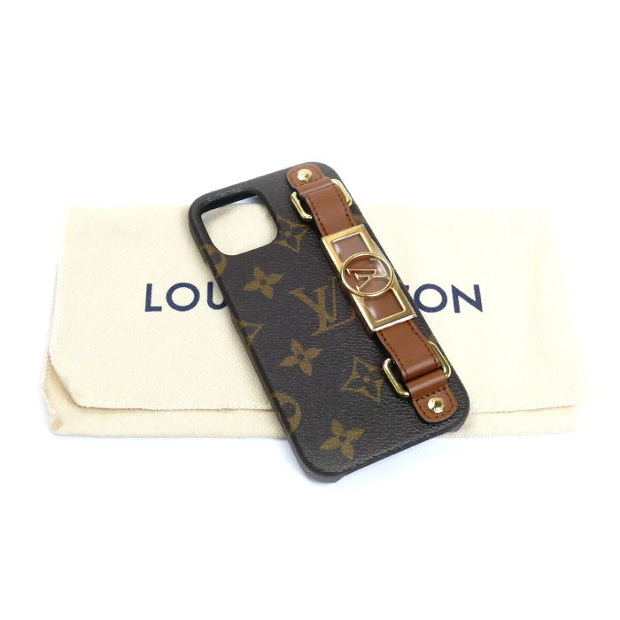 LOUIS VUITTON ルイ・ヴィトン IPHONEバンパー ドーフィーヌ 12/12PRO iPhoneケース モノグラム ブラウン M69782 BC1211 レディース【中古】【美品】
