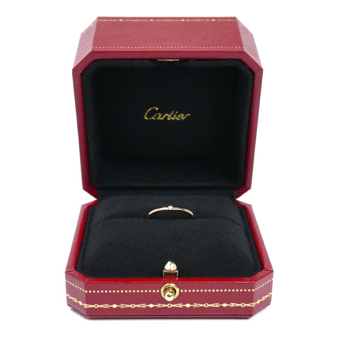 CARTIER カルティエ K18PG ピンクゴールド バレリーナ カーブ ウェディング 3P ダイヤ リング・指輪 B4098654 13.5号 54 2.5g レディース【中古】