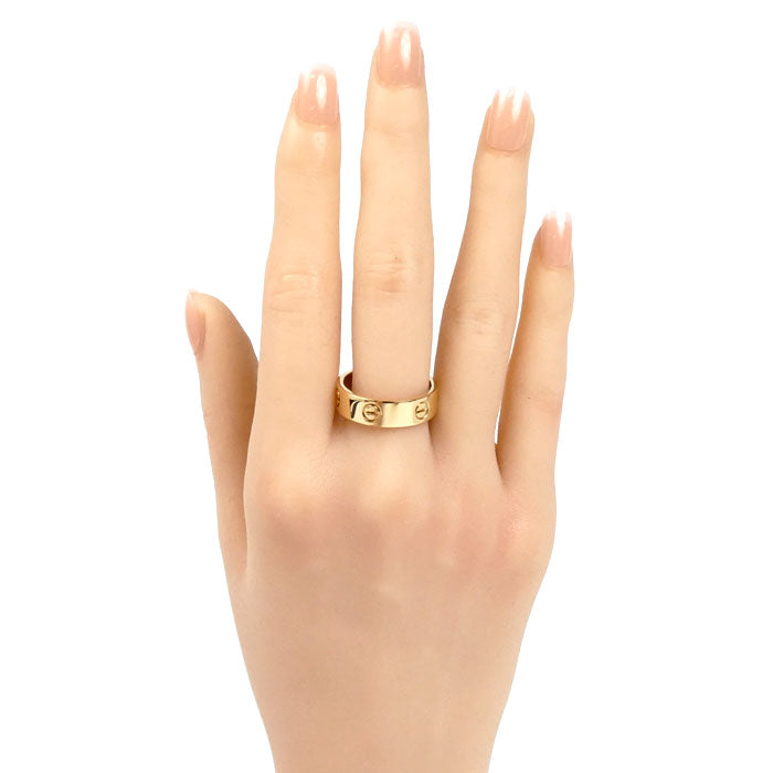 CARTIER カルティエ K18YG イエローゴールド ラブ リング・指輪 18.5号 59 8.9g ユニセックス【中古】