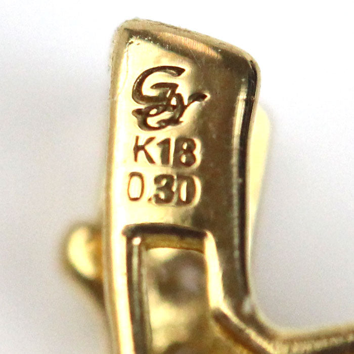 ゆきざき K18YG イエローゴールド ル・ペティットマン ペンダントトップ ダイヤモンド0.30ct 1.8g レディース【中古】【美品】