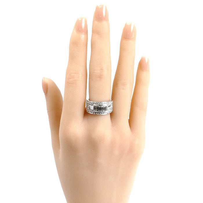 K18WG ホワイトゴールド リング・指輪 ダイヤモンド1.56ct 11.5号 9.9g レディース【中古】【美品】