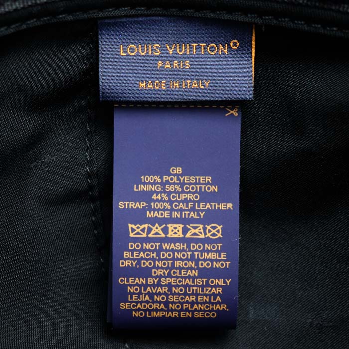 LOUIS VUITTON ルイ・ヴィトン モノグラム ベルベット キャップ ブラック MP3410 NX2242 60 ユニセックス【中古】【美品】