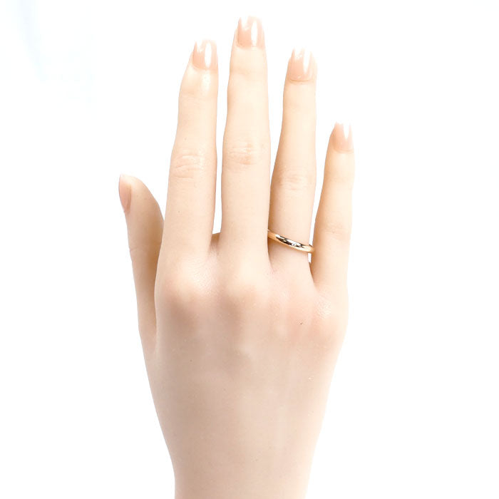 CARTIER カルティエ K18PG ピンクゴールド 1895ウェディング 1P ダイヤ リング・指輪 B4088255 15号 55 2.4g レディース【中古】