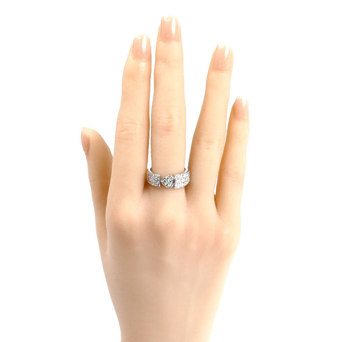 PIAGET ピアジェ K18WG ホワイトゴールド ジュリエット ハート ダイヤ リング・指輪 ダイヤモンド 13号 54 8.8g レディース【中古】【美品】