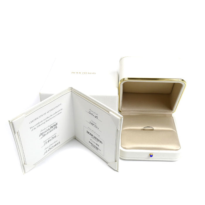 Boucheron ブシュロン Pt950プラチナ クルドパリ スモール リング・指輪 JAL01160 8号 48 2.5g レディース【中古】【美品】