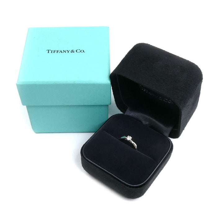TIFFANY&Co. ティファニー Pt950プラチナ ハーモニー リング・指輪 ダイヤモンド0.20ct 9号 3.3g レディース【中古】【美品】