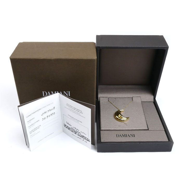 Damiani ダミアーニ K18YG イエローゴールド スピッキ ディ ルナ ダイヤ ネックレス 20077119 9.7g 50cm レディース【中古】