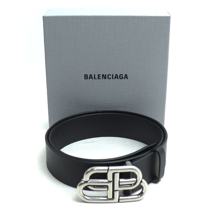 BALENCIAGA バレンシアガ BB ベルト ブラック 570370
85 メンズ【中古】【美品】