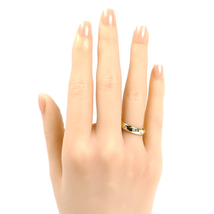 TIFFANY&Co. ティファニー K18YG/Pt950 ドッツ ダイヤ リング・指輪 11.5号 5.2g レディース【中古】【美品】