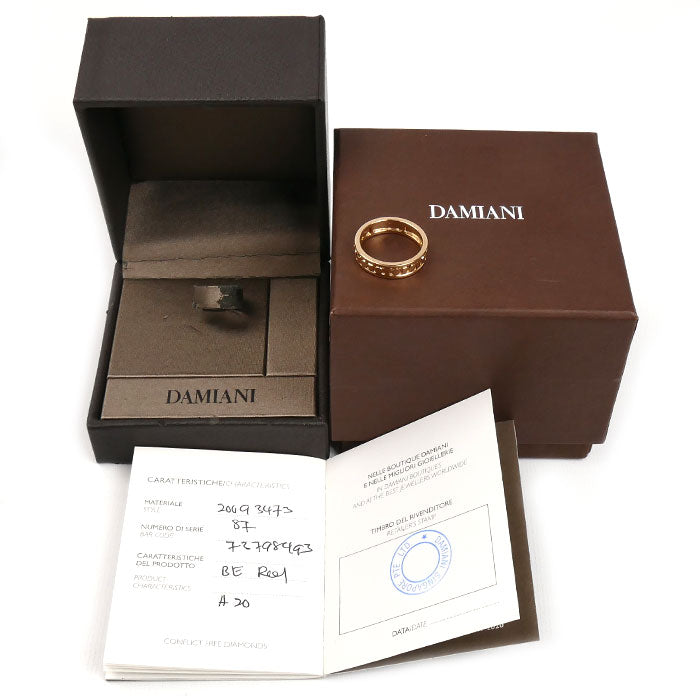 Damiani ダミアーニ K18PG ピンクゴールド ベルエポック リール リング・指輪 20093473 18.5号 5.8g メンズ【中古】【美品】