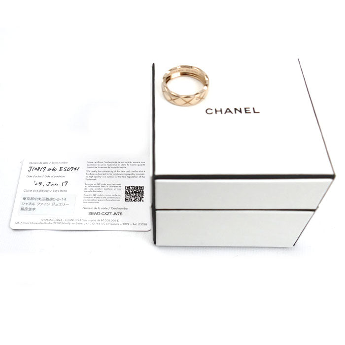 CHANEL シャネル K18PG ピンクゴールド ココクラッシュ リング・指輪 J10817 20号 60 7.2g メンズ【中古】【美品】