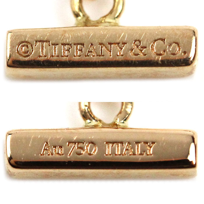 TIFFANY&Co. ティファニー K18PG ピンクゴールド Tスマイル ミニ ダイヤ ブレスレット 62994673 ダイヤモンド 1.6g 16/17cm レディース【中古】【美品】