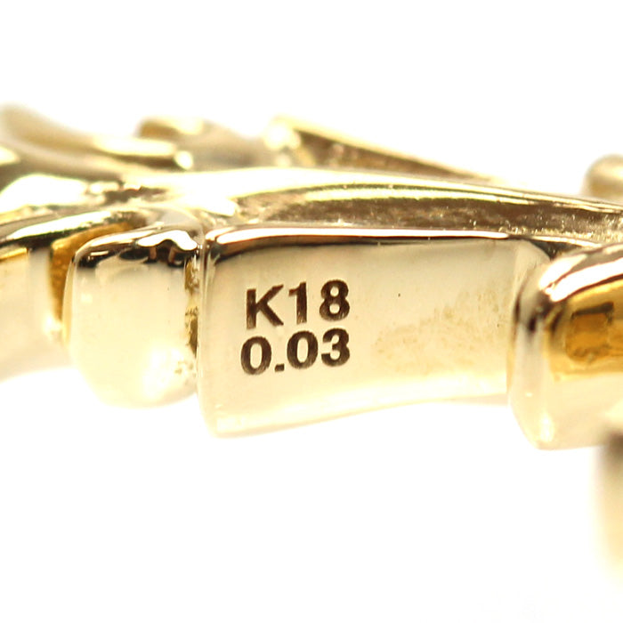 ゆきざき K18YG イエローゴールド レガリア ペンダントトップ YMR34.12.6.5 ダイヤモンド0.03ct 2.8g ユニセックス【中古】【美品】
