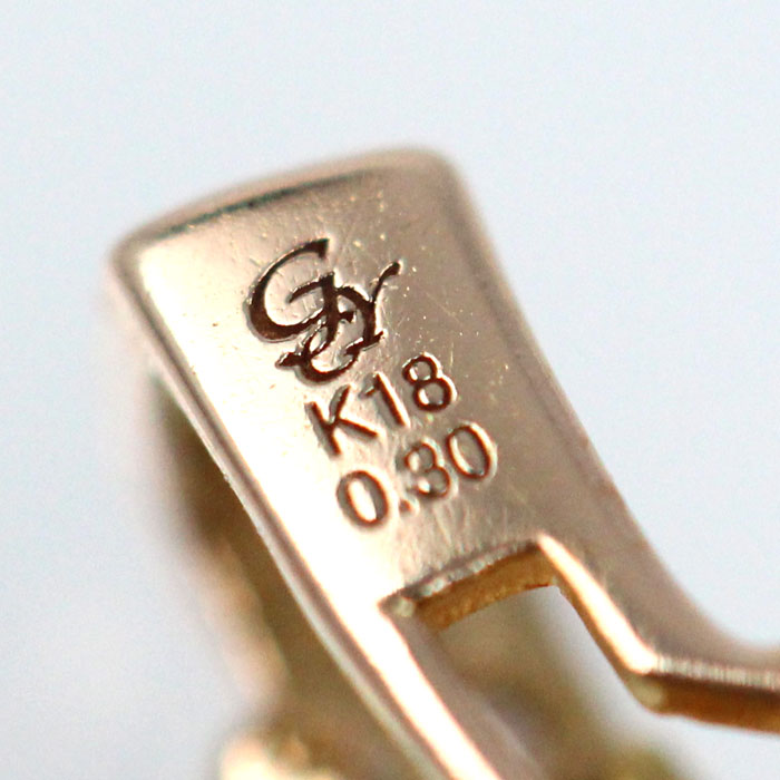 ゆきざき K18PG ピンクゴールド ル・ペティットマン ペンダントトップ ダイヤモンド0.30ct 1.8g Sサイズ レディース【中古】