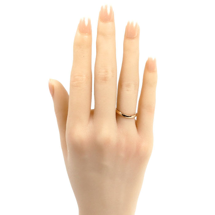 CARTIER カルティエ K18PG ピンクゴールド バレリーナ カーブ ウェディング リング・指輪 B4098548 8号 48 2.2g レディース【中古】【美品】