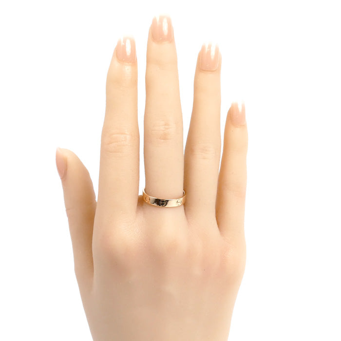 CARTIER カルティエ K18PG ピンクゴールド ミニラブ リング・指輪 B4085254 13.5号 54 3.2g レディース【中古】【美品】