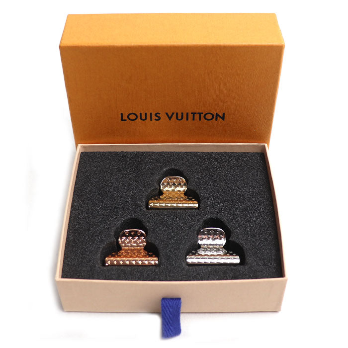 LOUIS VUITTON ルイ・ヴィトン GP アクセソワール シュブ・ナノグラム ヘアアクセサリー ヘアクリップ M68389 US0139 レディース【中古】【美品】