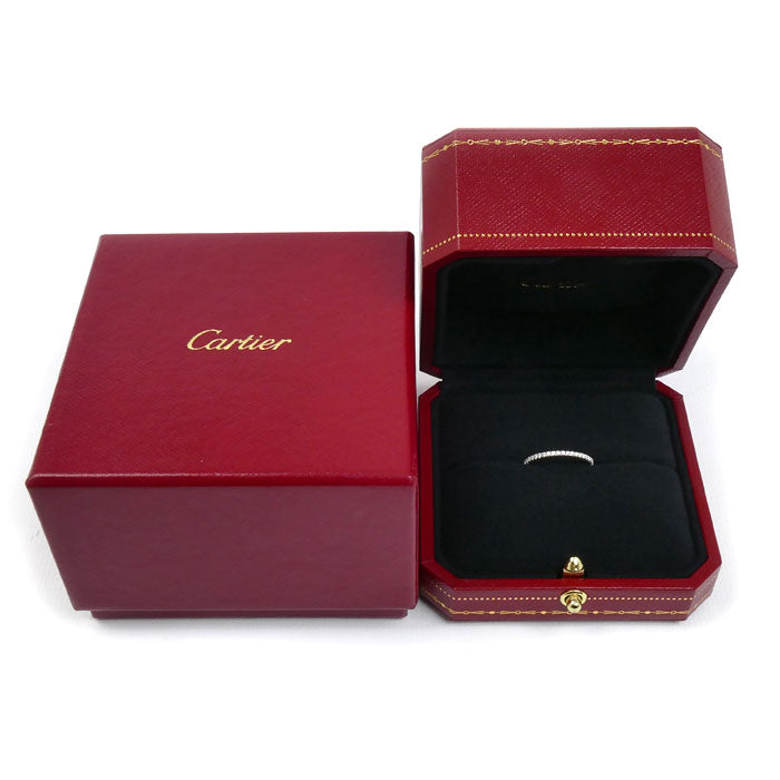CARTIER カルティエ K18WG ホワイトゴールド エタンセル ドゥ カルティエ フルエタニティ リング・指輪 B4210448 ダイヤモンド 8号 48 1.1g レディース【中古】【美品】