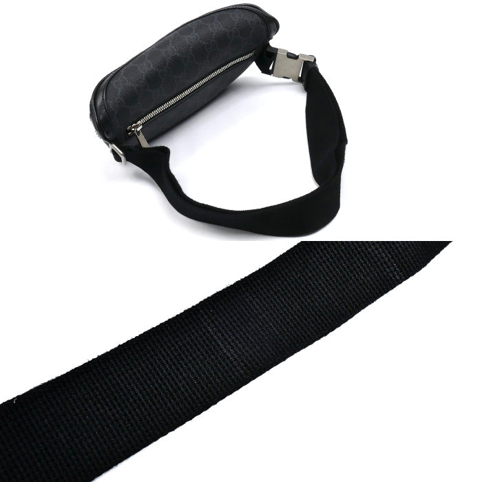 GUCCI グッチ インターロッキングG ボディバッグ ブラック 682933 メンズ【中古】【美品】