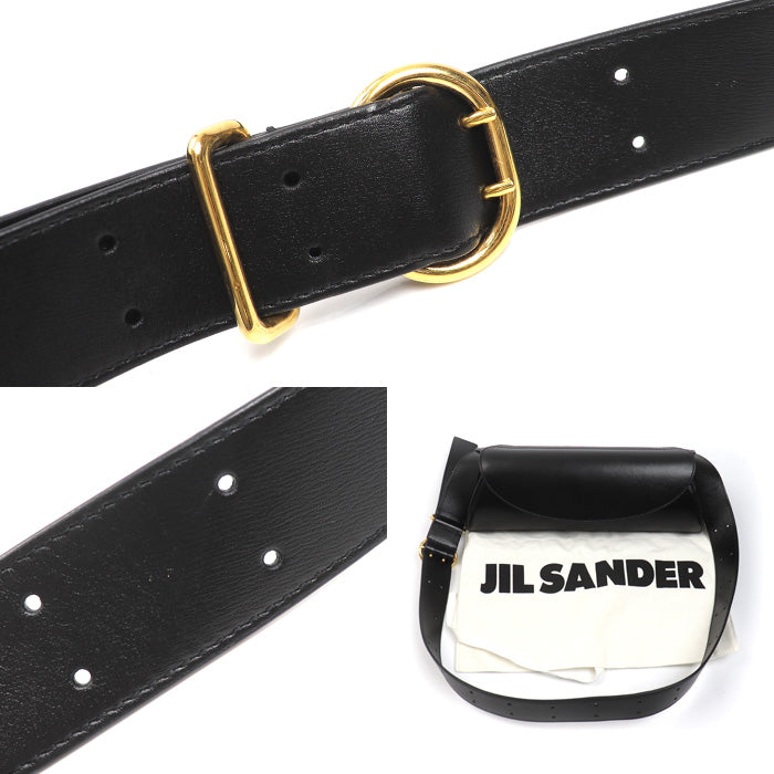 JIL SANDER ジルサンダー カンノーロ Cannolo スモール ショルダーバッグ ブラック J07WD0023P4840001 レディース【中古】