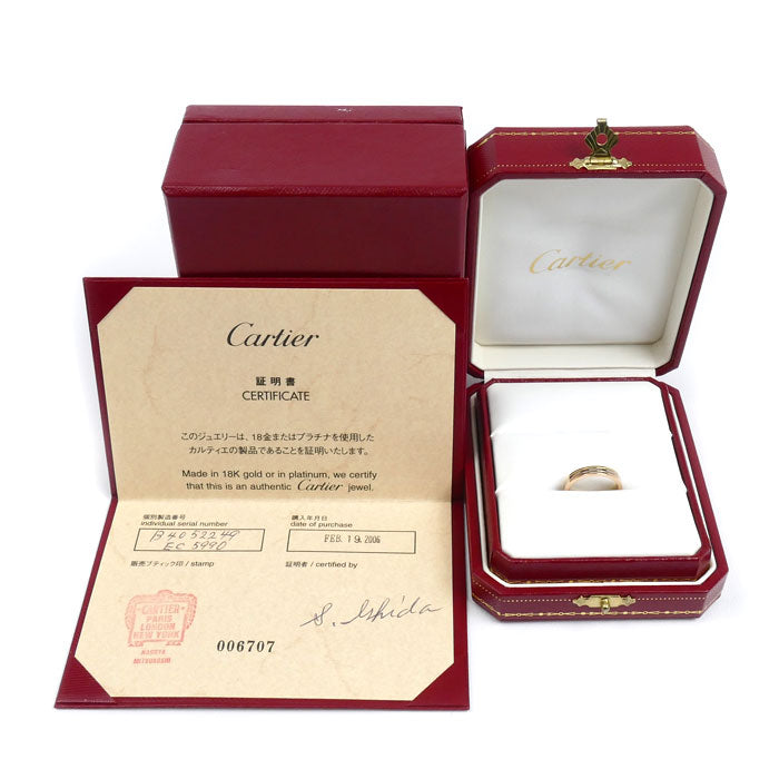 CARTIER カルティエ K18YG/PG/WG ヴァンドーム リング・指輪 B4052249 9号 49 4.6g レディース【中古】【美品】