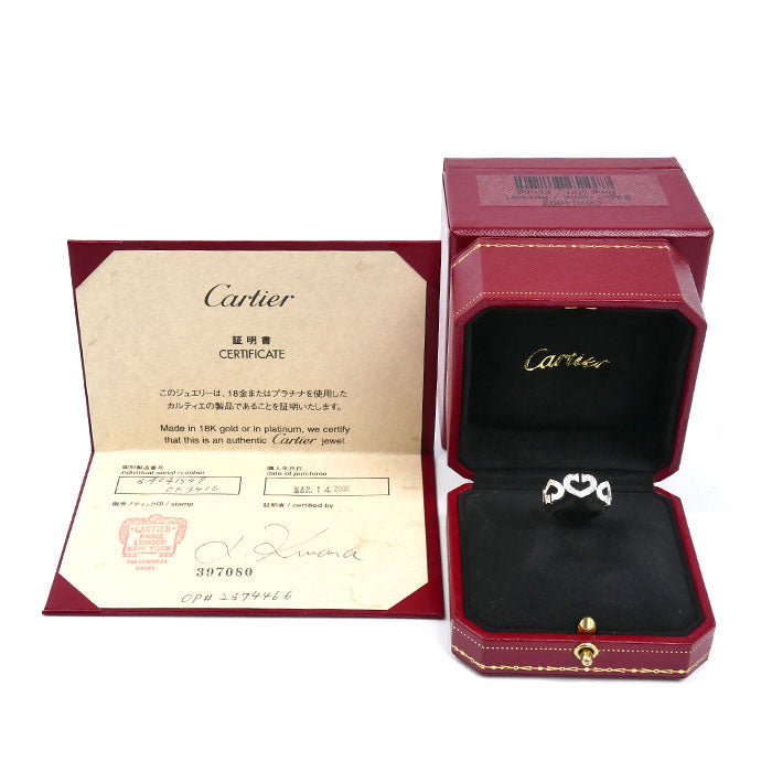 CARTIER カルティエ K18WG ホワイトゴールド Cハート リング・指輪 B4041549 ダイヤモンド 9号 49 7.5g レディース【中古】【美品】