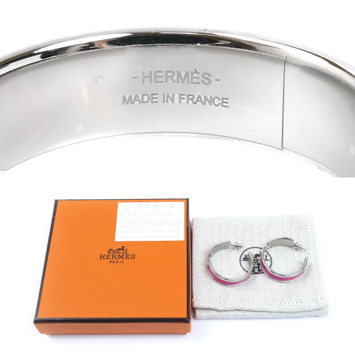 HERMES エルメス GP レザー オランプ ピアス レディース【中古】【美品】