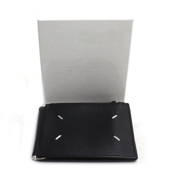 MAISON MARGIELA メゾンマルジェラ 4ステッチ マネークリップウォレット 二つ折り財布 ブラック SA1UI0018P4745T8013 メンズ【中古】
