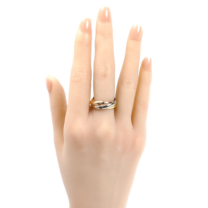 CARTIER カルティエ k18YG/PG/WG トリニティ クラシック リング・指輪 B4234254 13.5号 54 8.2g レディース【中古】【美品】