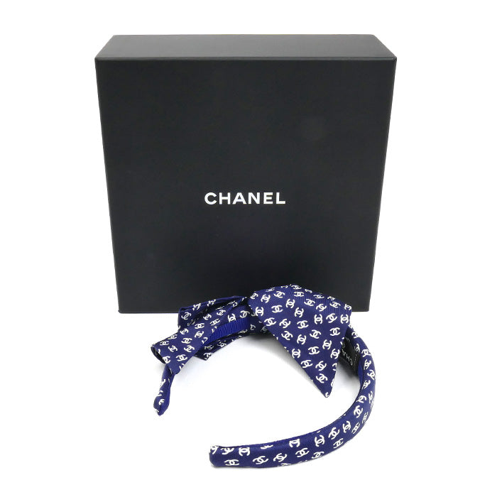 CHANEL シャネル シルク ココマーク ヘアアクセサリー カチューシャ レディース【中古】【美品】