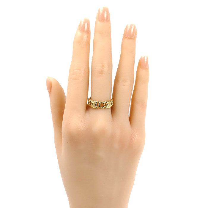 CELINE セリーヌ K18YG イエローゴールド リング・指輪 ルビー0.01ct 13号 5.6g レディース【中古】【美品】