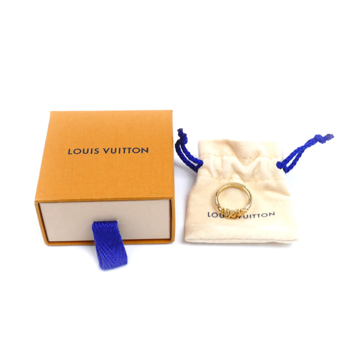 LOUIS VUITTON ルイ・ヴィトン GP LVアイコニック リング・指輪 M1461S TE5204 10号 レディース【中古】【美品】
