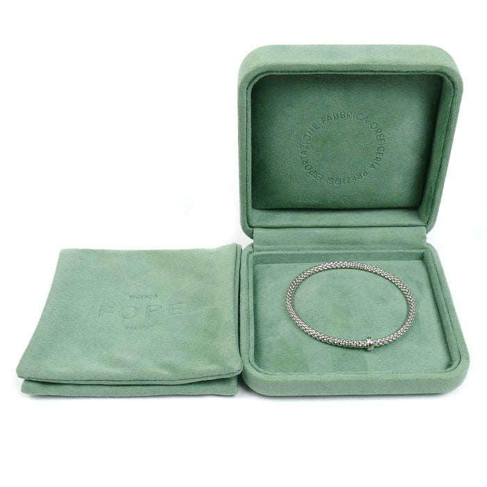 FOPE フォッペ K18WG ホワイトゴールド PRIMA MUST-HAVE ブレスレット 01M08BX_BB_B_XBX_00M ダイヤモンド M 8.9g フレグジット レディース【中古】【美品】