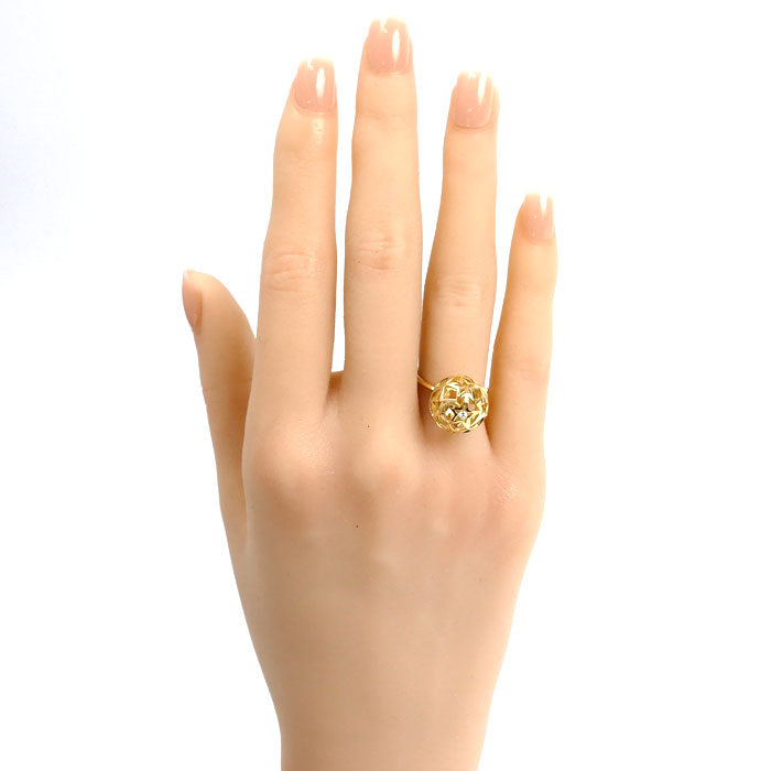 STAR JEWELRY スタージュエリー K18YG イエローゴールド リング・指輪 ダイヤモンド0.02ct 8号 4.3g レディース【中古】