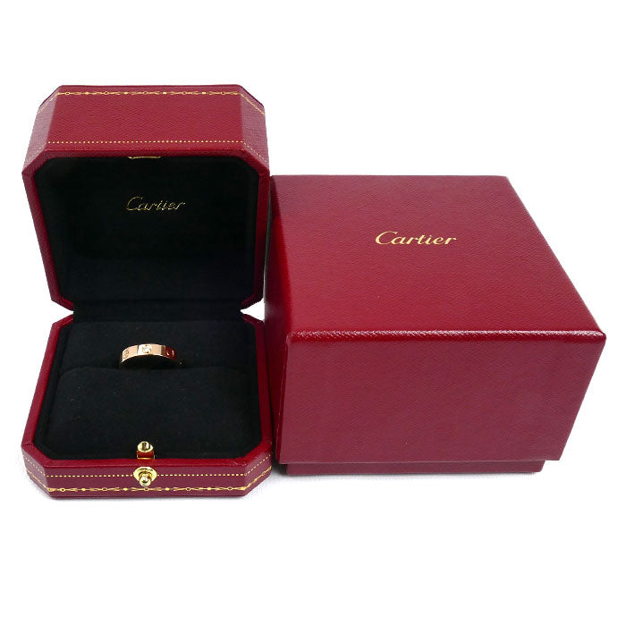 CARTIER カルティエ K18PG ピンクゴールド ミニラブ 1Pダイヤ リング・指輪 B4050753 ダイヤモンド 13号 53 4.7g レディース【中古】【美品】