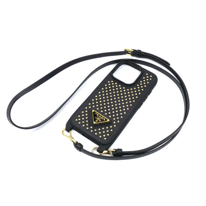 PRADA プラダ 16Pro iPhoneケース ブラック 1ZH209_2C3H_F0018