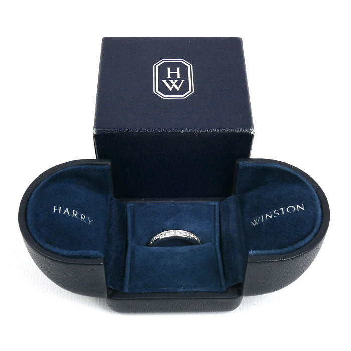 HARRY WINSTON ハリーウィンストン Pt950プラチナ フルエタニティ プリンセス チャネルセット リング・指輪 WBDPPCC04C04 ダイヤモンド 8号 4.9g レディース【中古】