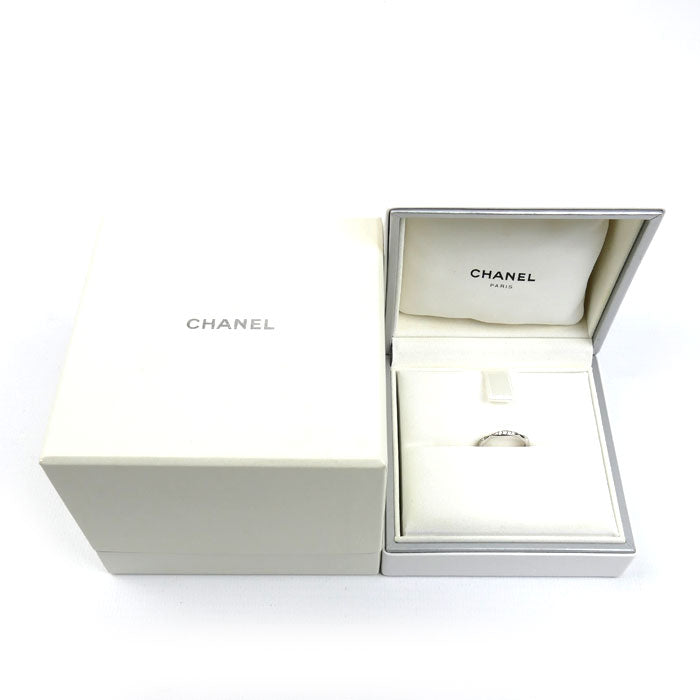 CHANEL シャネル Pt950プラチナ カメリア フルエタニティ リング・指輪 J10668 ダイヤモンド 7号 47 2.8g レディース【中古】【美品】