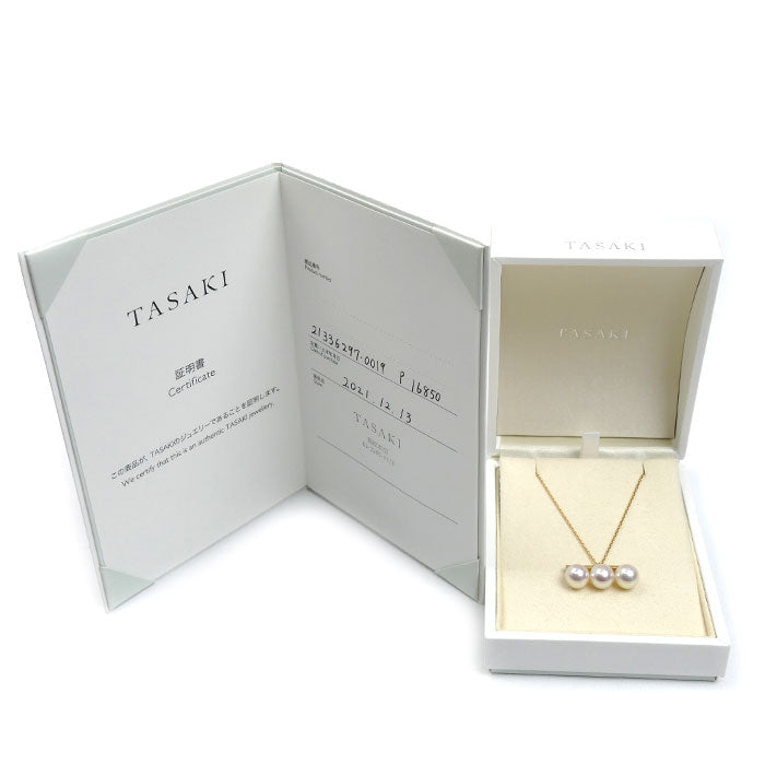 TASAKI タサキ K18YG イエローゴールド バランス ネオ ネックレス P-16850-18KYG パール約8.2mm 7.5g 45cm レディース【中古】
