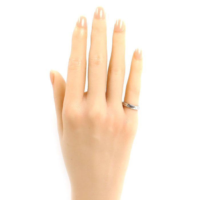 CHANEL シャネル K18WG ホワイトゴールド ココクラッシュ リング・指輪 J11793 4.5号 45 3.4g レディース【中古】【美品】
