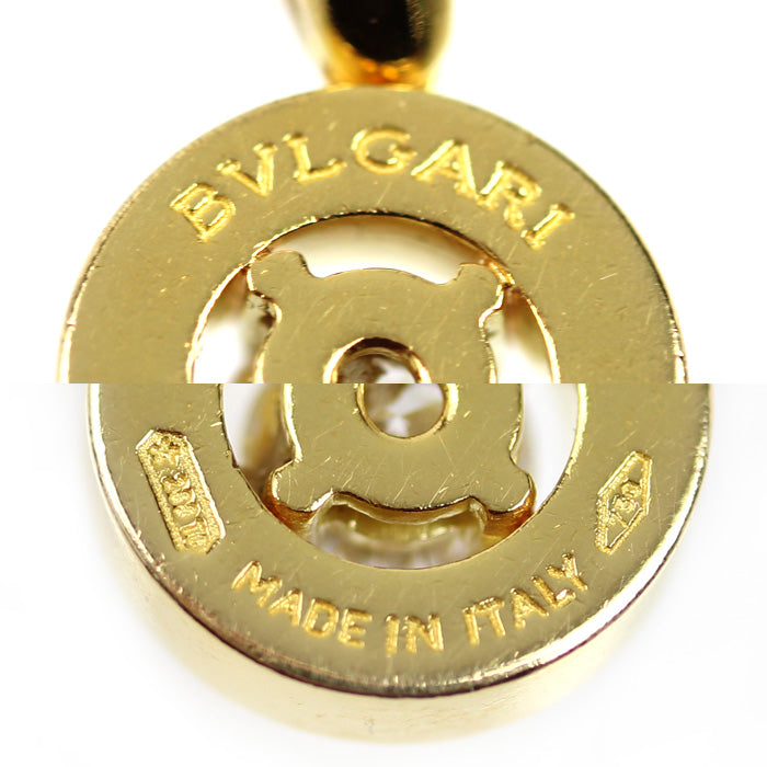 BVLGARI ブルガリ K18YG イエローゴールド ブルガリ ブルガリ 1Pダイヤ ネックレス ダイヤモンド 8.5g 40cm レディース【中古】