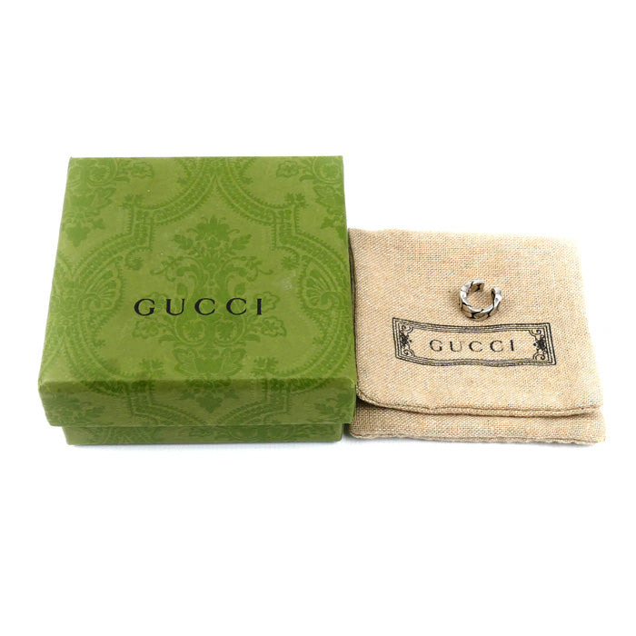 GUCCI グッチ シルバー925 インターロッキングG イヤリング イヤーカフ 675121 J8400 0728 2.6g 片耳 レディース【中古】