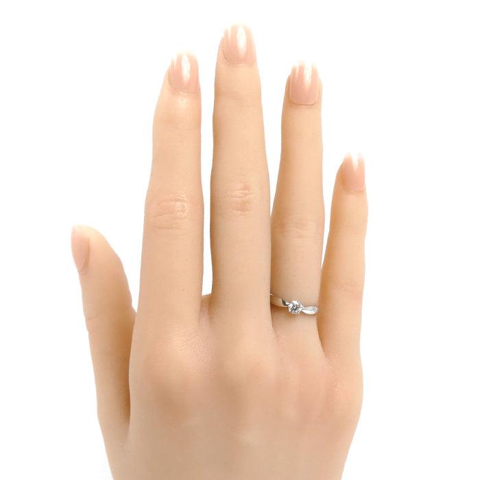 TIFFANY&Co. ティファニー Pt950プラチナ ハーモニー リング・指輪 #64384 ダイヤモンド0.19ct 4.5号 3.0g レディース【中古】【美品】
