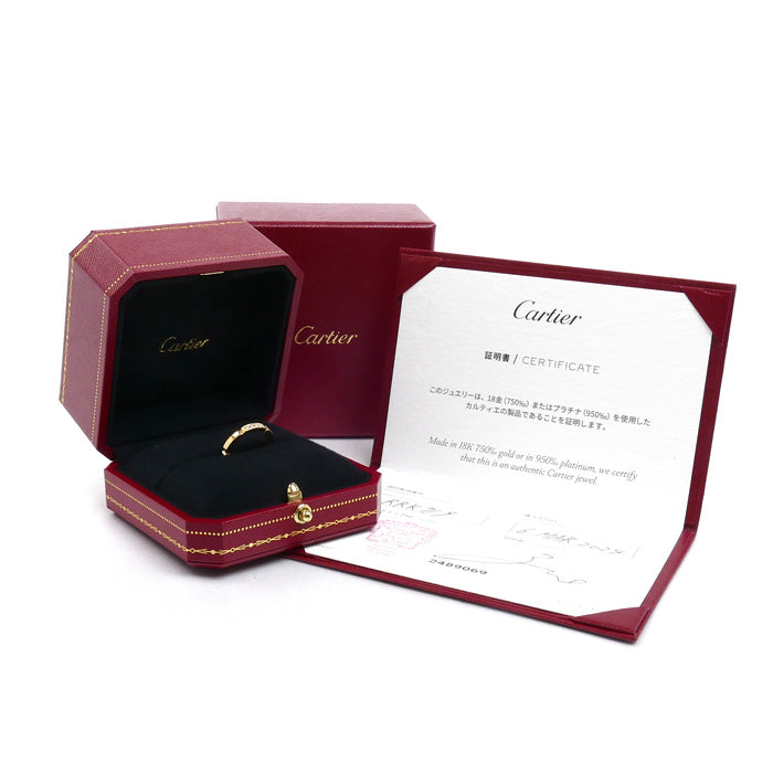 CARTIER カルティエ K18YG イエローゴールド マイヨンパンテール 4Pダイヤ リング・指輪 B4080348 ダイヤモンド 8号 48 3.7g レディース【中古】【美品】