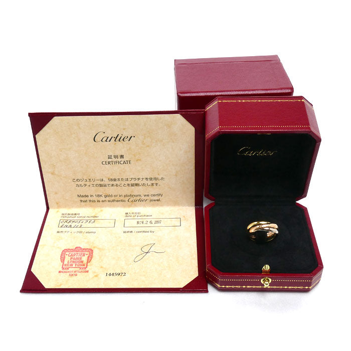 CARTIER カルティエ K18YG/PG/WG トリニティ リング・指輪 B4052753 13号 53 7.4g レディース【中古】【美品】
