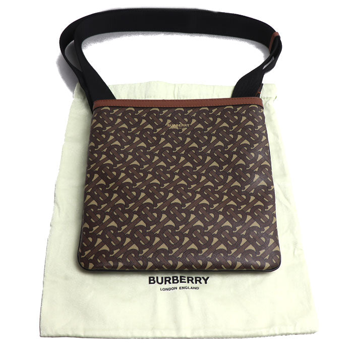 BURBERRY バーバリー TBモノグラム ショルダーバッグ ブラウン ユニセックス【中古】