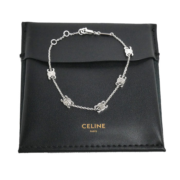 CELINE セリーヌ GP トリオンフ ブレスレット 15/16/17cm レディース【中古】【美品】